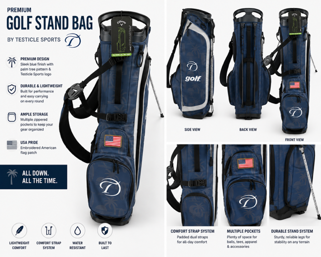 Premium Golf Stand Bag by: Testicle Sports